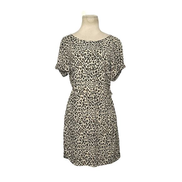 Obey animal print short sleeves mini dress M - Picture 15 of 16
